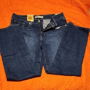 Levi's Women's Dark Blue Straight Leg Jeans